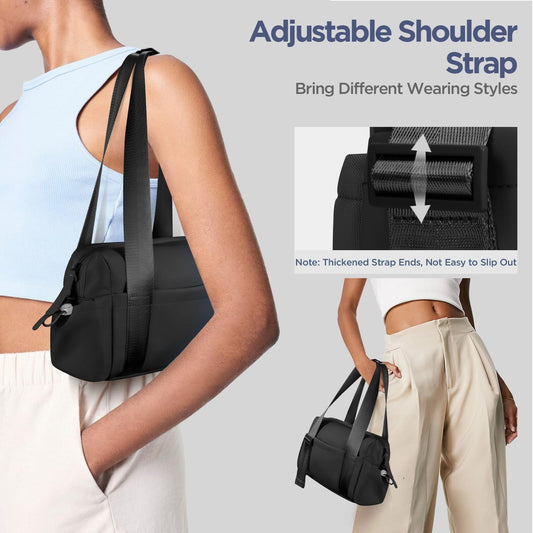 Mini Gym Bag for Women Girls Small Gym Tote Bag with Wet Compartment Waterproof Travel Duffle Bag Cute V1192-AZ-W-1074