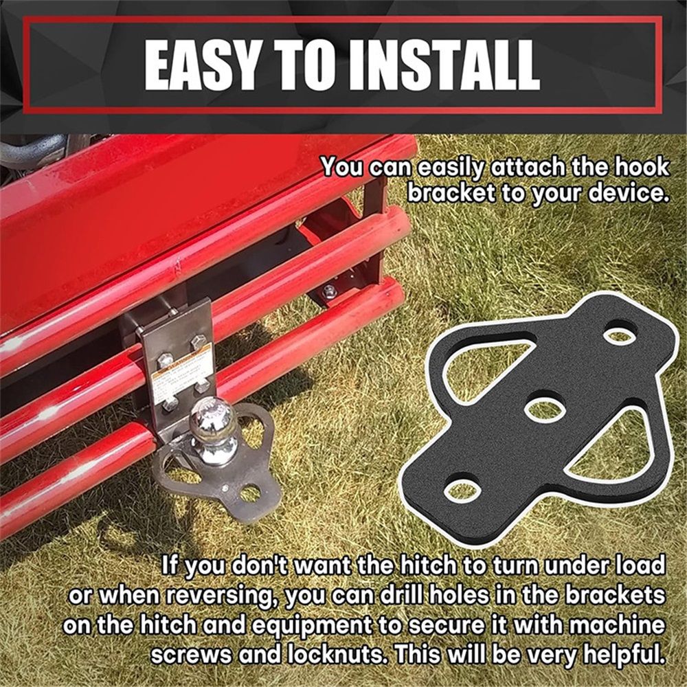 3-Way Hitch Adapter with 3/4" Hardware Included - Golf Carts Garden Tractors Trailers Lawn Mowers Chains and V1192-AZ-W-1093
