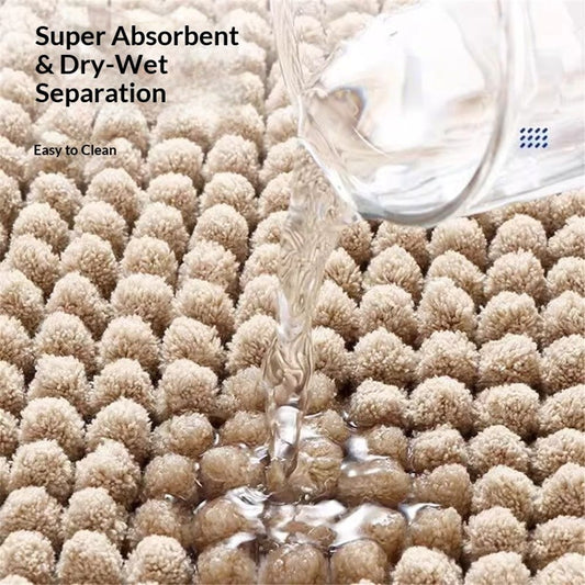 Non-Slip Bath Rug,Extra Soft Microfiber Bedroom Shag Carpet with Anti-Slip Backing,Water/Dust Absorbent Fast V1192-AZ-W-1110