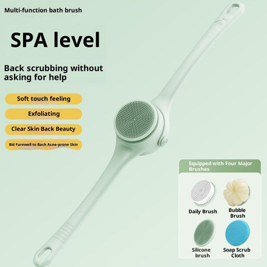 Electric Body Brush Back Scrubber for Shower, Auto Spinning Exfoliating Massage Bath Brush Rechargeable, Dual V1192-AZ-W-2620