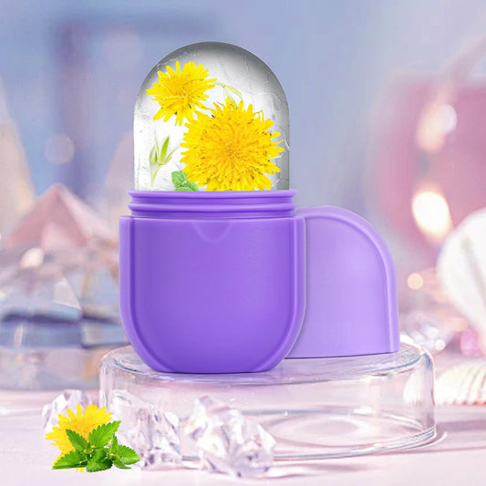 Ice Roller for Face and Eye, Upgrated Skin Care Tools, Ice Facial Cube, Gua Sha Face Massage, Silicone Ice V1192-AZ-W-2673