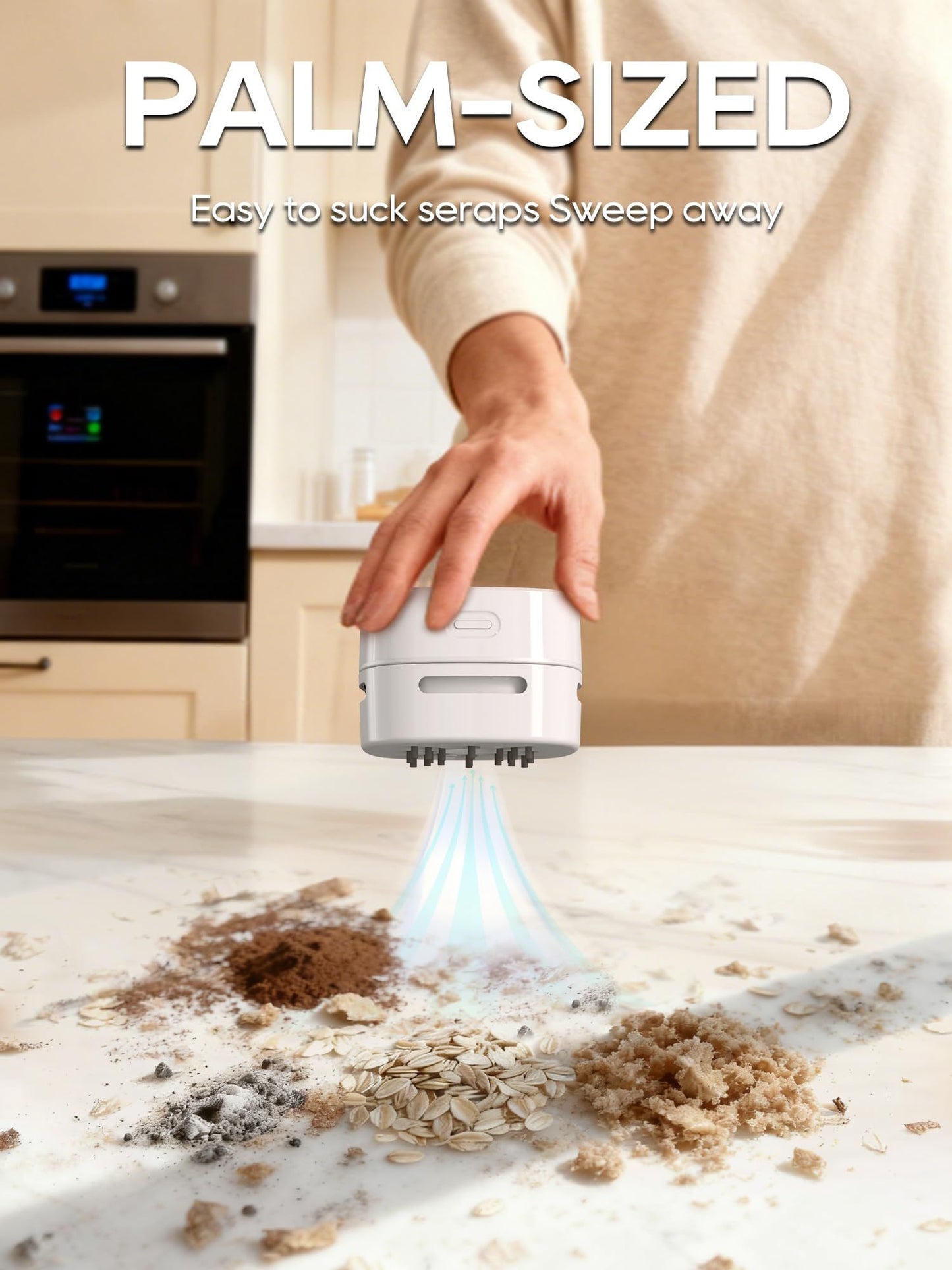 Vacuum Cleaner, Mini Table dust Sweeper Energy Saving,High Endurance mins, Rotatable Design for V1192-AZ-W-2692