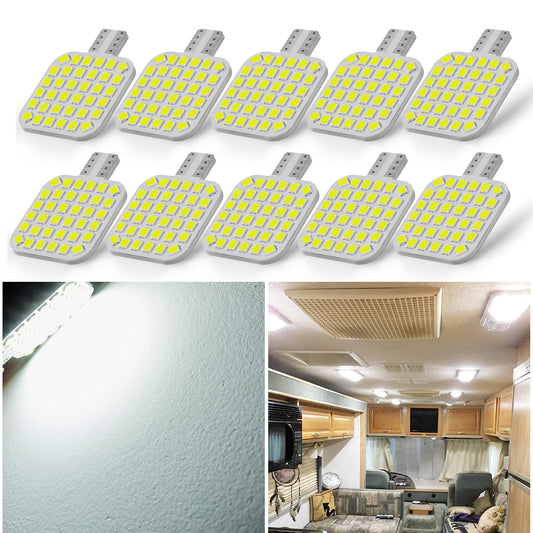 Super Bright T10 2835 36SMD LED Bulbs for 12V RV Ceiling Dome Light RV Interior Lighting Trailer Camper, V1192-AZ-W-2702
