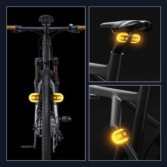 Bike Turn Signals,Bright Bicycle Turn Signals Front Back IPX5 Waterproof Wireless Remote Control Rear Bike V1192-AZ-W-2705