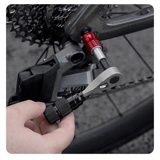 Bike Repair Tool Kit with 10 Magnetic Bits - Alloy Multitool for Bicycle, MTB, Road Cycling - Portable V1192-AZ-W-2764