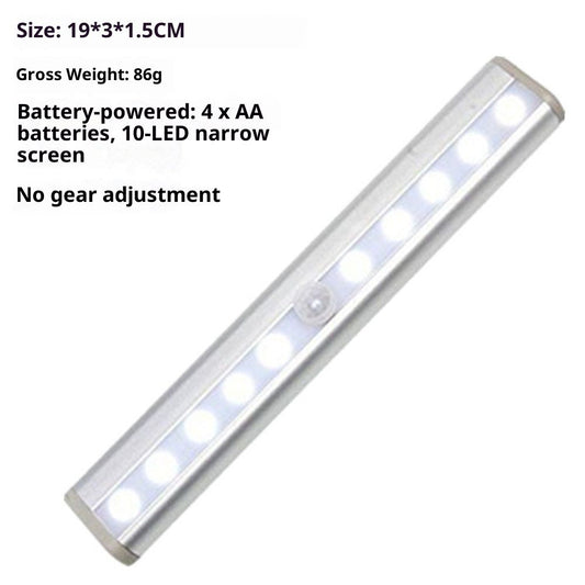 Motion Activated RV Step Lights, 10 LED Battery Operated Motorhome Motion Sensor led Light Strip, Magnetic V1192-AZ-W-2774