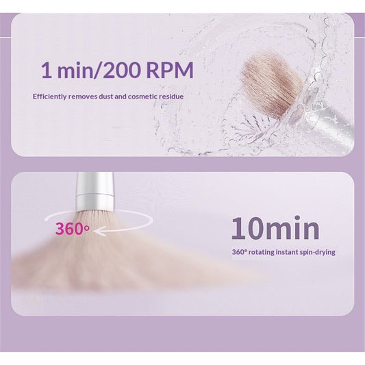 Pink Electric Makeup Brush Cleaner Machine, Silicone Brush Cleaner Machine Beauty Blender Cleanser For Beauty V1192-AZ-W-2841