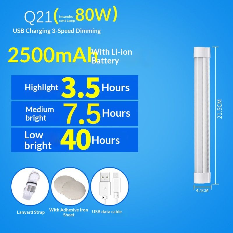 Rechargeable Magnetic Task Light, Battery Operated Lights, Dimmable, Closet Light, Wireless, Portable Light, V1192-AZ-W-2844