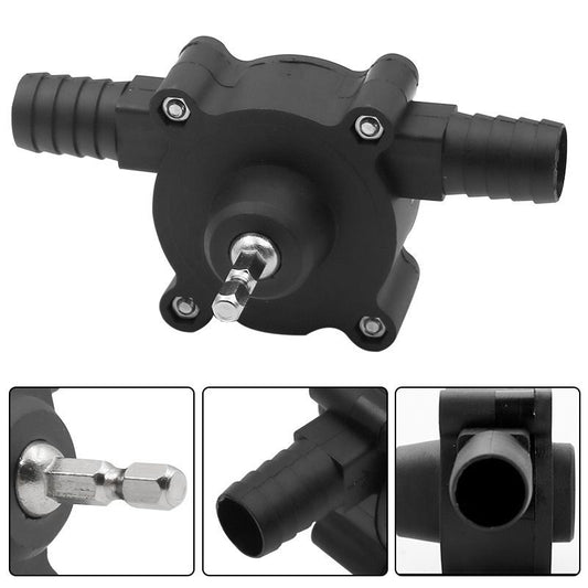 Hand Electric Drill Pump, Self-Priming Pump Electric Drill Small Household Home Water Transfer Pumps Black V1192-AZ-W-2845