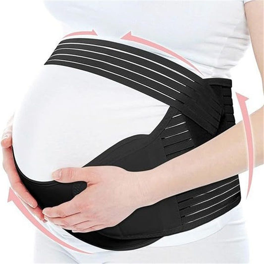 Belly Bands For Pregnant Women - Maternity Belt Pregnancy Support - Breathable Abdominal Binder, Back V1192-AZ-W-2941