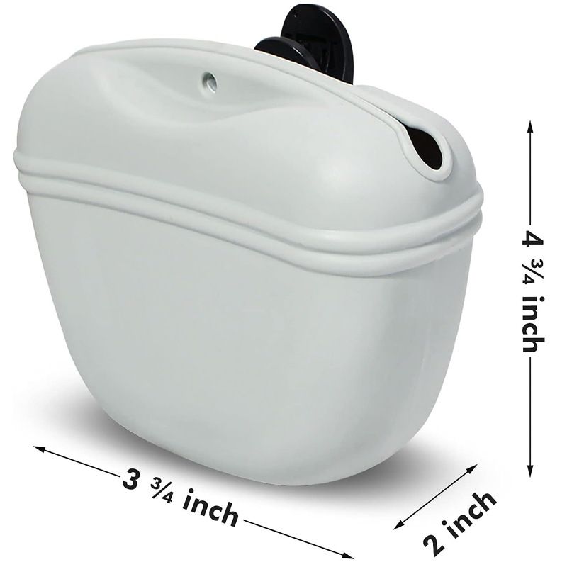2 pack Silicone Dog Treat Pouch,Clip on Portable Train Container,Convenient Magnetic Buckle V1192-AZ-W-2949
