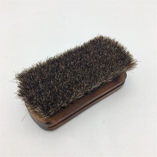 Classic Shoe Shine Brush- Leather Footwear Polish Horse Hair Brush-Horsehair Polishing Brush for Leather V1192-AZ-W-3020