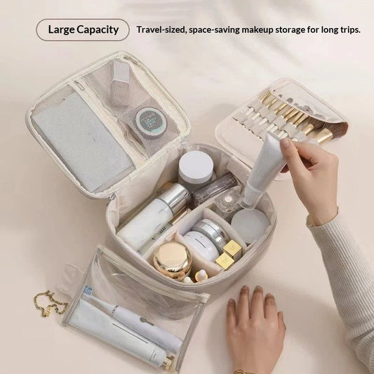 Travel Makeup Bag Large Capacity Cosmetic Organizer Waterproof Toiletry Bag Cosmetic Storage Bag for Women V1192-AZ-W-3068