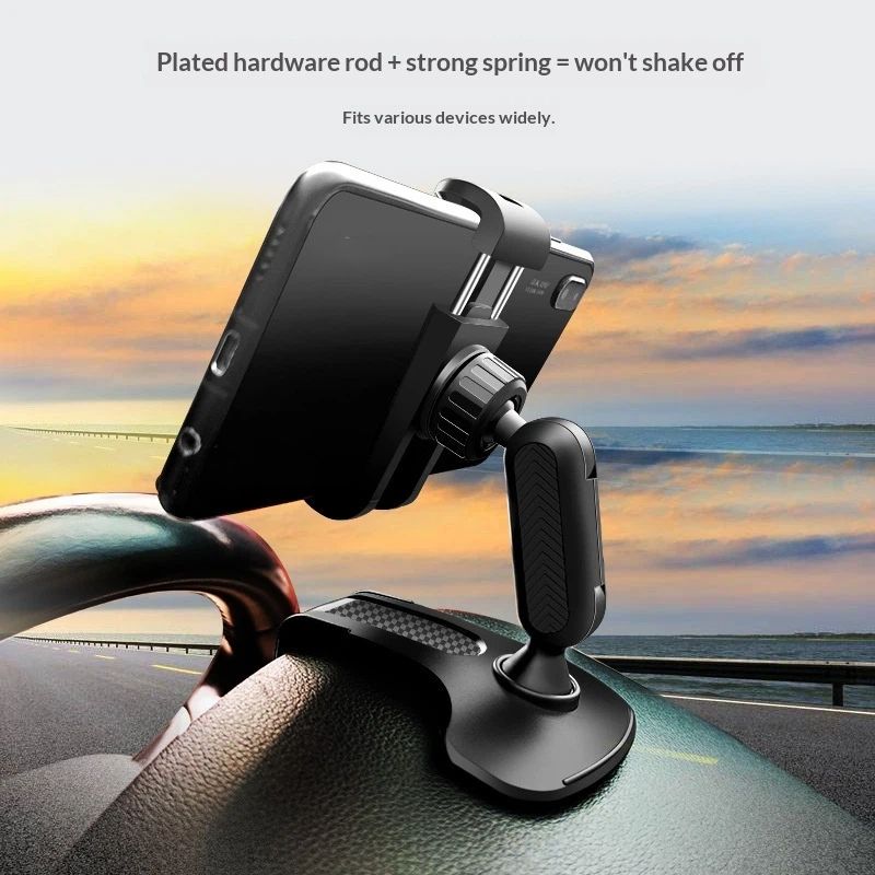 1 PC Car Dashboard Cell Phone Holder,Rotation Dashboard Phone Holder, Multifunctional Sun Visor Rearview V1192-AZ-W-3111