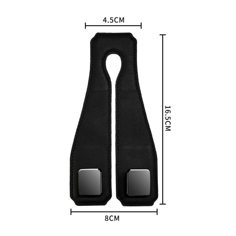 2 Pack Car Seat Back Storage Hooks - Headrest Hooks for Purses and Bags, Universal Hidden Multifunctional V1192-AZ-W-3152