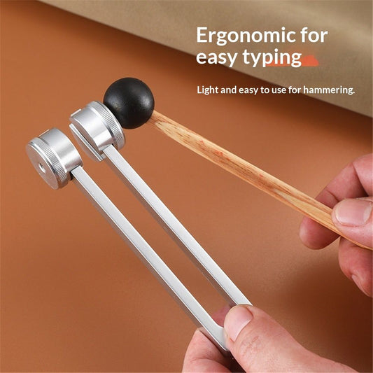 Tuning Forks for Healing Set Portable in Red Leather Pouch - Medical Grade Sound Healing Instruments for V1192-AZ-W-3222