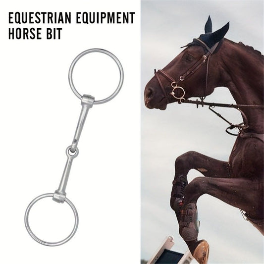 Ring Hollow Jointed Mouth for Equestrian Supplies Enhanced Control and Comfort, Jointed Chewing Mouth Roller, V1192-AZ-W-3290