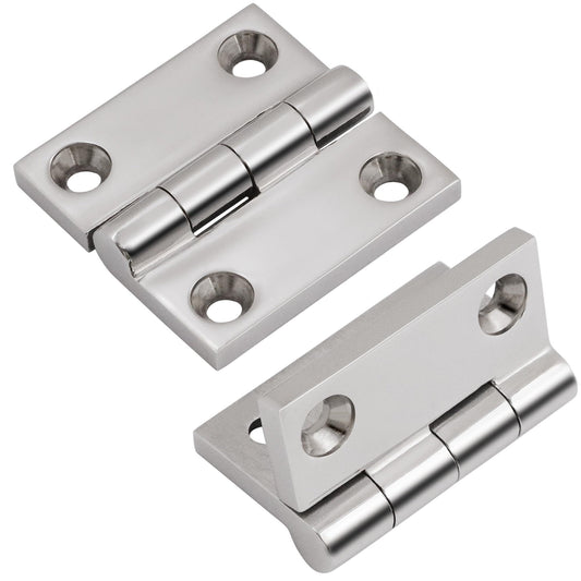 316 Stainless Steel Hinges Marine Grade 2" x 2" Heavy Duty Boat Hatch Hinge (50 mm X 50 mm) 4 Pack Casting V1192-AZ-W-3312