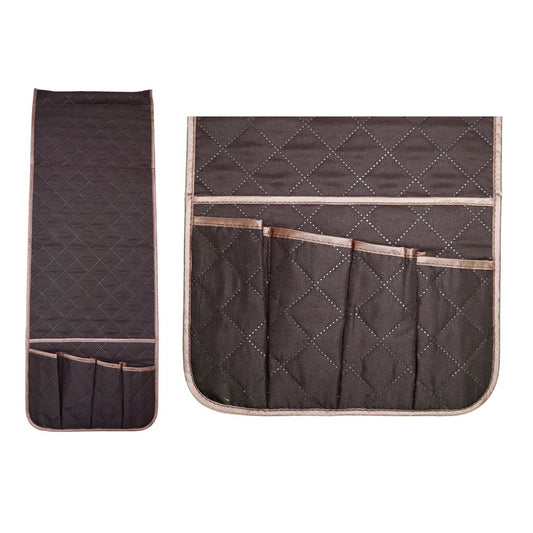 Sofa Armrest Organizer with 5 Pockets, Couch Recliner Armchair Caddy, Washable Remote Controls Holder, V1192-AZ-W-3327