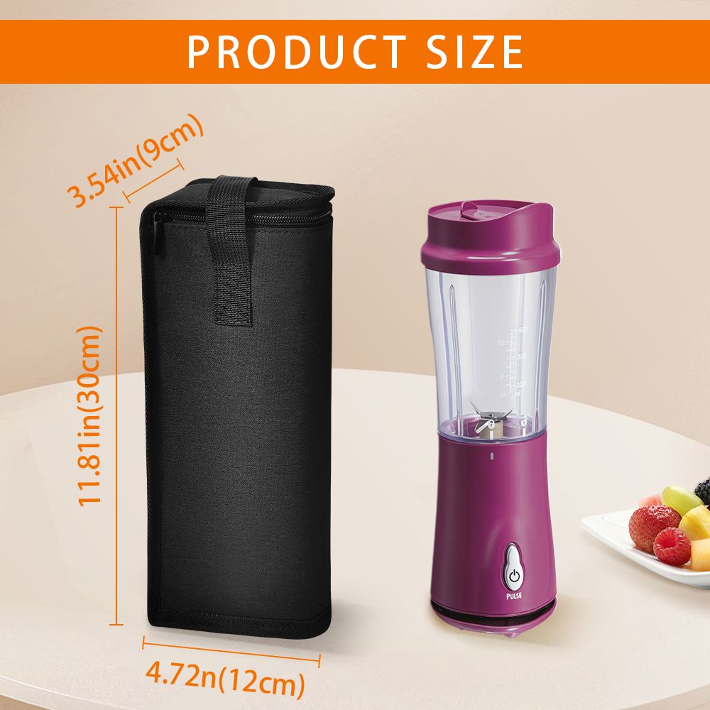 Portable Blender Storage Bag Sleeve Fully wrapped Storage Bag, for Beach Portable Small Mixer Black V1192-AZ-W-3332