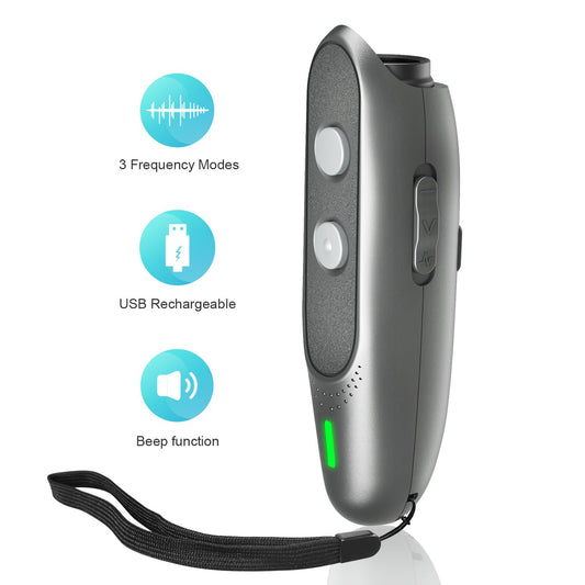 Dog Barking Deterrent Devices Rechargeable Ultrasonic Dog Bark Deterrent 3 Frequency No Bark Control Devices V1192-AZ-W-3368