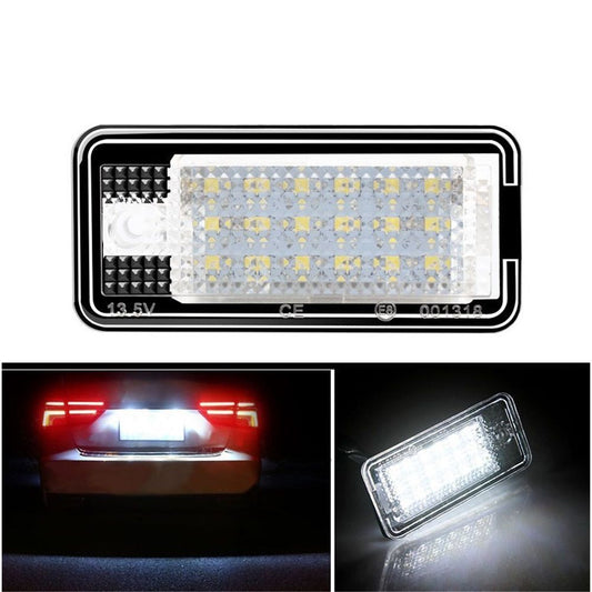 License Plate Lights LED Tag Lamps for A3 S3 A4 S4 A6 S6 A8 S8 Q7 RS4 License Number Plate Lamps, 6500K Xenon V1192-AZ-W-3372