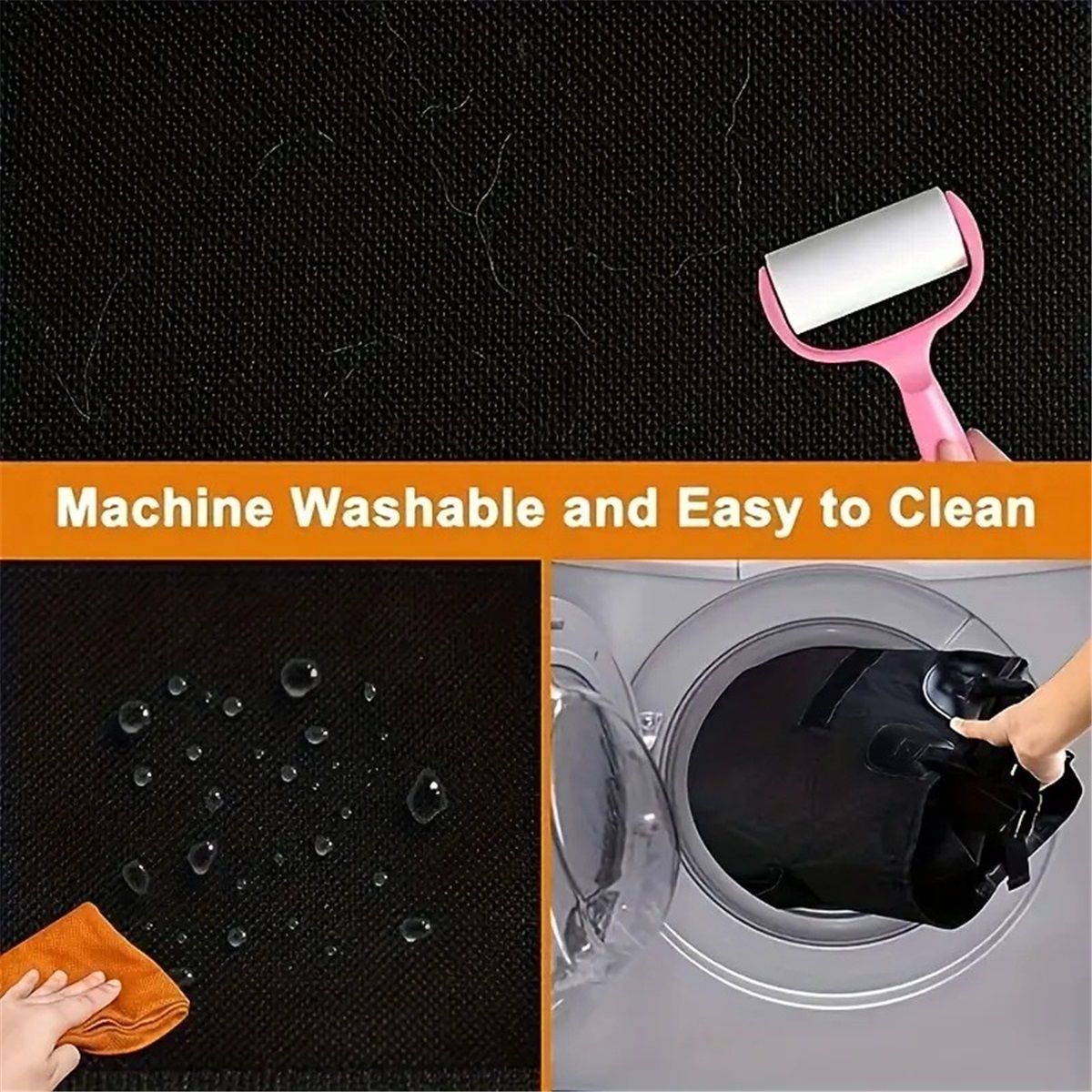 A pair Dog Car Door Protector - Larger Design for Trucks & Large SUVs, Thickened Waterproof Door Panel V1192-AZ-W-3377