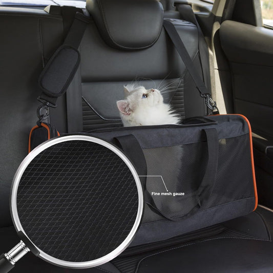 Cat Carriers for Large Cats 20 lbs+ Soft Pet Carrier for Small Dog/Durable 2 Kitty Travel Bag/Medium Big Cats V1192-AZ-W-3380