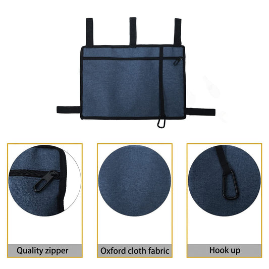 Bag Basket with Cup Holder Suit for Adult Folding Walkers Rollator Organizer Carry Storage Pouch V1192-AZ-W-3435