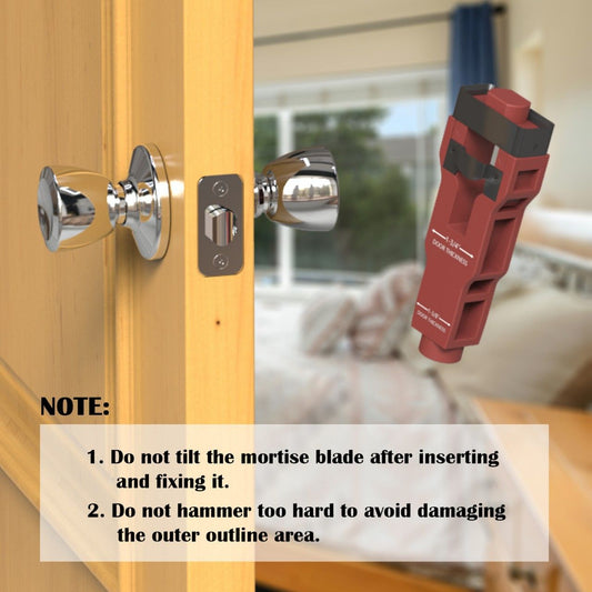 Door Latch Mortise Tool, Door Latch Installation Kit Help Remove Material to Install Door Latch for Clean, V1192-AZ-W-3472