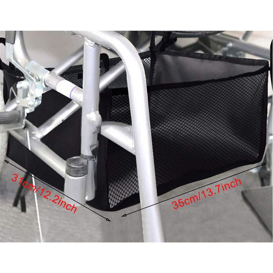 2 pack Wheelchair Bag, Rollator Seat Bag, Wheelchair Storage Bag, Side Storage Organizer, Lightweight and V1192-AZ-W-3475