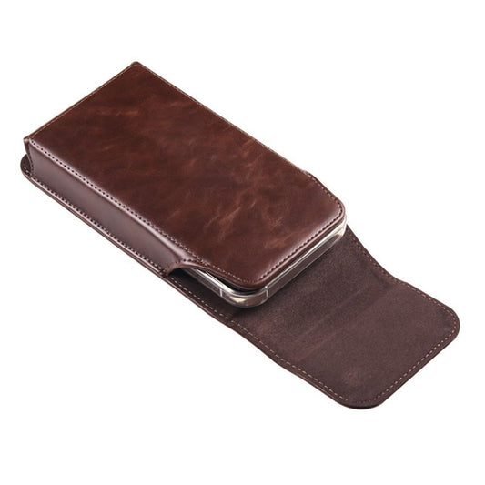 Leather Belt Clip Phone Case Men Waist Bag Holder Holster Pouch Mobile Phone Waist Bag for Mens(Coffee) V1192-AZ-W-3535