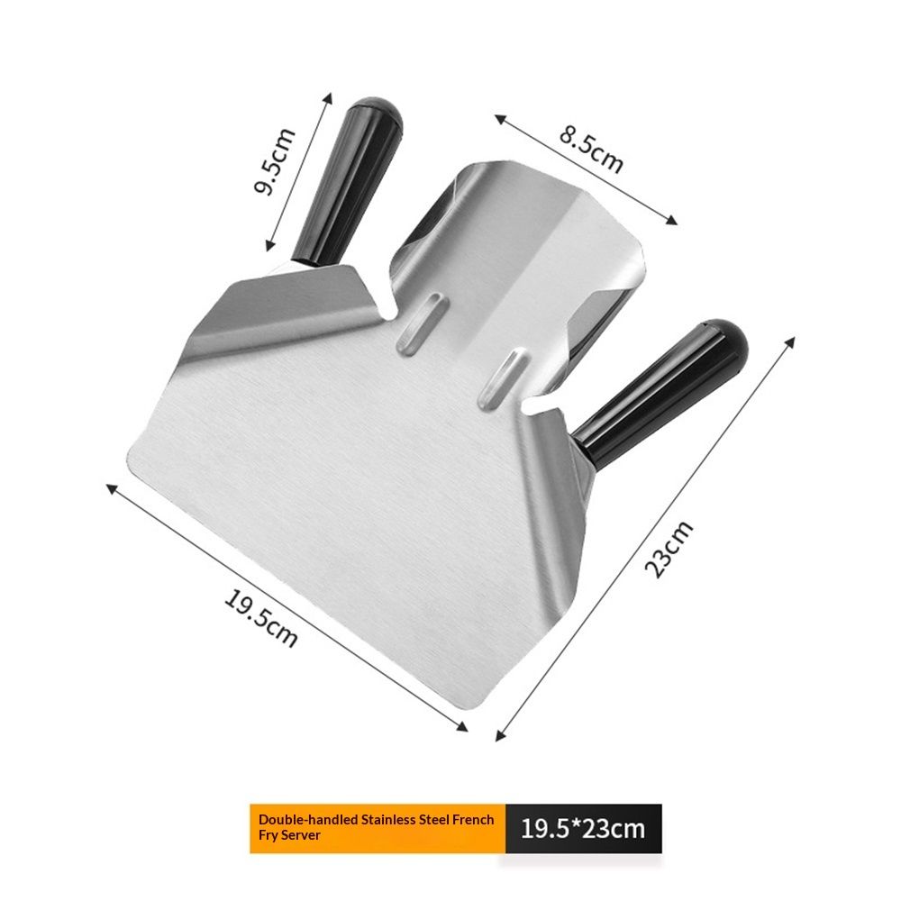 Stainless Steel French Fry Bagger Scoop Chip Popcorn Bagger Ice Candy Snacks Desserts Scooper, Right Handle V1192-AZ-W-3552