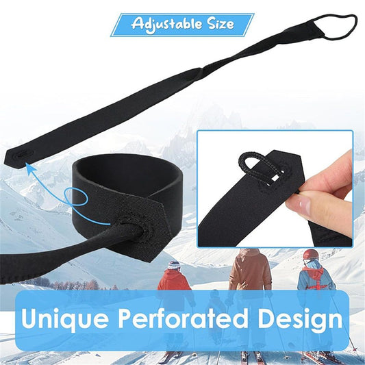 4 Pcs Extended Straps - Unisex Ski Strap for Hanging gloves, Narrow Wrist Leash for Gloves, Glove Tether for V1192-AZ-W-3571