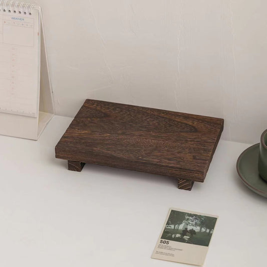 Wooden square storage rack desktop figurine display storage rack display board desktop photography decoration V1192-AZ-W-3579