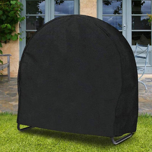 Firewood Log Rack Cover, Outdoor Waterproof Log Hoop Cover, Windproof Dry Wood Pile Holder Storage Tarp Heavy V1192-AZ-W-3789