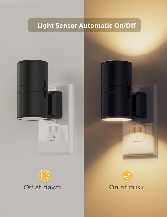 Night Lights Plug into Wall, Dimmable Night Light Plug in, Modern Night Lights with Dusk to Dawn Light V1192-AZ-W-3795