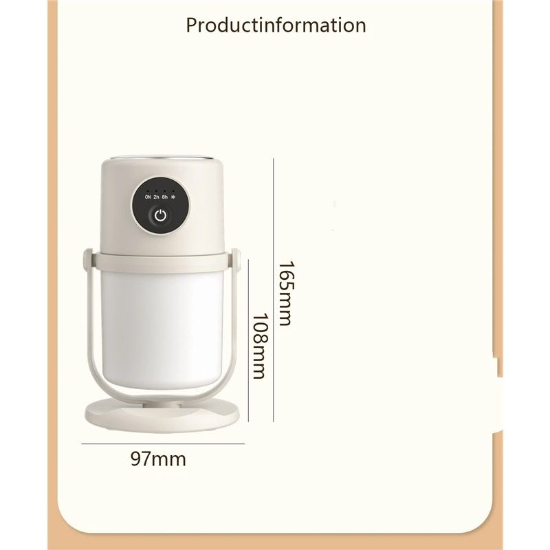 Portable Small Humidifier - Cold Mist Humidifier with 360 degrees Rotating Stand, Stepless Dimming Warm Night V1192-AZ-W-3806