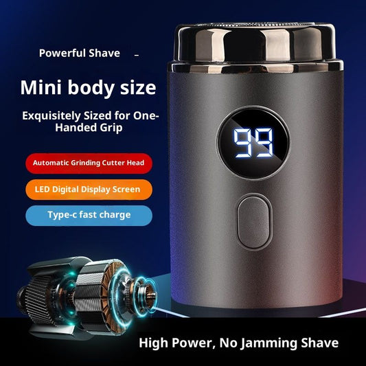 Electric Mini Razor Pockets Shaver for Men,Floating Big Shave Head Quick Shave, Waterproof Mini Portable V1192-AZ-W-3807