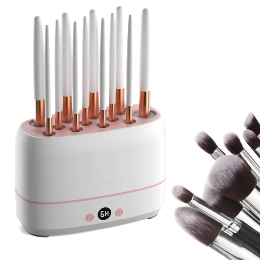 Drying 12pcs Makeup Brushes,2pcs Sponges Or Powder Puff AT The Same Time,Baked Slowly At Constant Temperature V1192-AZ-W-3824