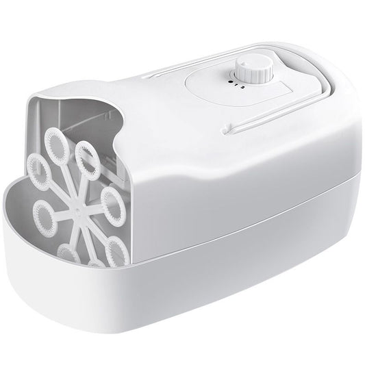 Bubble Machine, Automatic Bubble Blower Machine, Portable Bubble Maker for Outdoor and Indoor Use, (White) V1192-AZ-W-3892