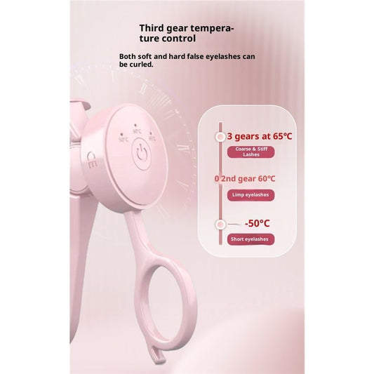 Heated Eyelash Curler Rechargeable Electric Lash Curler with Type-C, Anti-Burn Mini Heat Design, Gift for V1192-AZ-W-3941