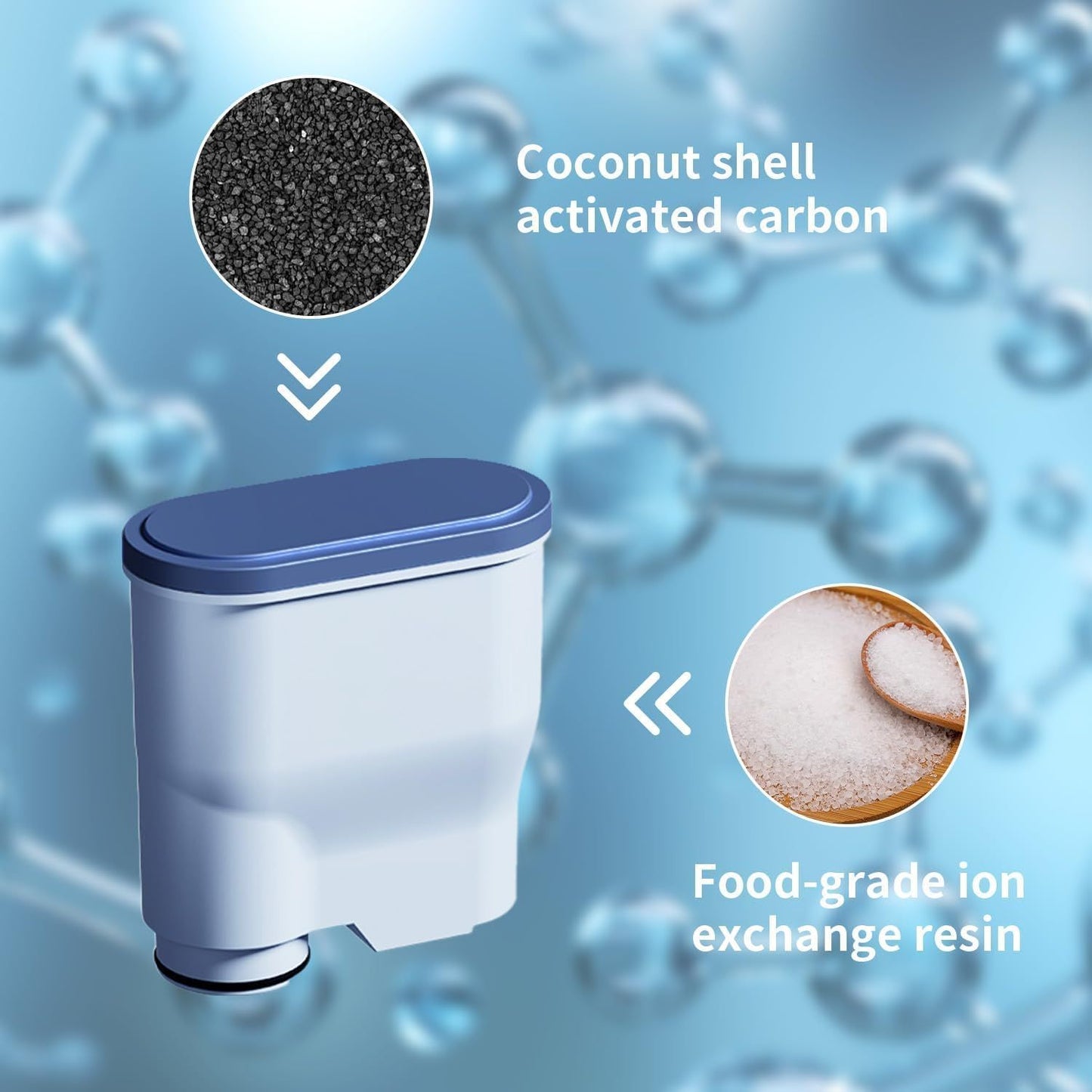 Coffee Machine Water Filter Compatible Water Filter For Fully Automatic Coffee Machines Dedicated Anti-Lime V1192-AZ-W-3961
