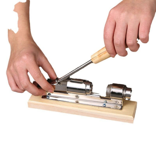 Nutcracker Heavy Duty Nut cracker Pecan Cracker Walnut Cracker Plier Opener Tool Desktop Wood Base & Handle V1192-AZ-W-3964