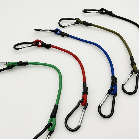 10 Pcs 36 Inch Carabiner Bungee Cord with Aluminum Alloy Hooks, Superior Elasticity for Luggage Rack, Cargo, V1192-AZ-W-3973