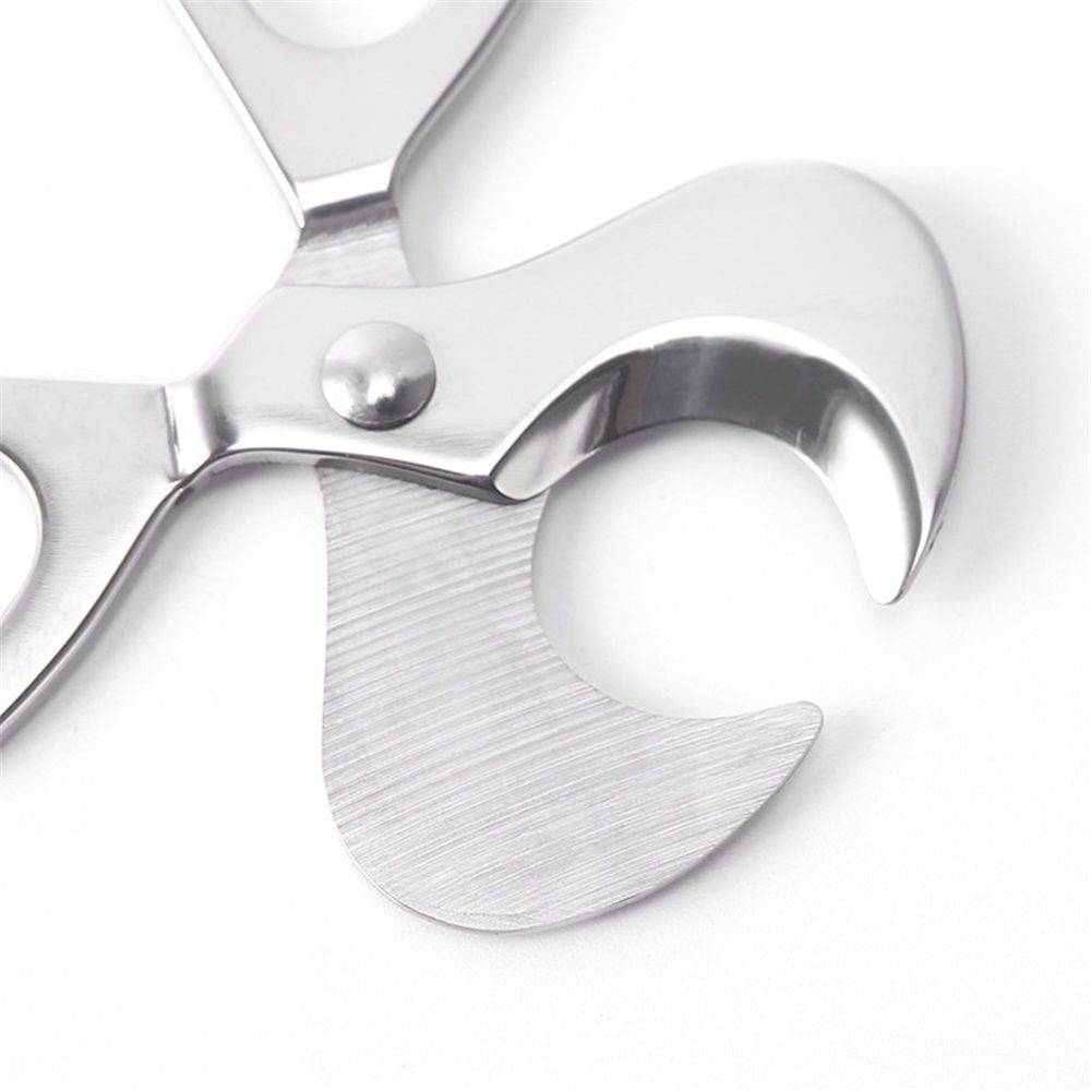 Cigar Scissors Cutter,Stainless Steel Guillotine Double Blade Straight Cut Scissors (Silver) for Cigars