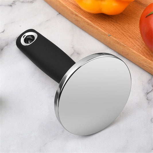 Meat Pounder Tenderizer, Stainless Steel Kitchen Meat Tenderizer Hammer, Round Chicken Flattener Tool with V1192-AZ-W-9050