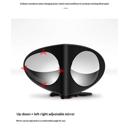 2 pack Blind Spot Car Mirror - Glasses Convex Wide Angle Rear View 360 Degrees Rotatable Blindspot Side V1192-AZ-W-9115