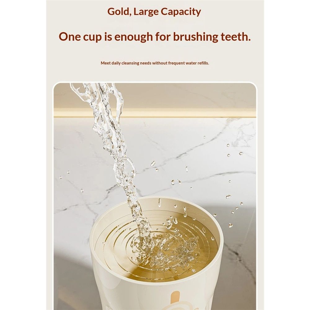 Wall-Mounted Toothbrush and Toothpaste Holder - Self-Draining Design, Easy Installation, Space-Saving, milky V1192-AZ-W-9124