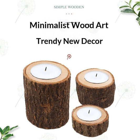3 Pcs Wooden Vase for Centerpieces Wedding Flower Table Centerpieces Woodland Party Decor Rustic Farmhouse V1192-AZ-W-9126